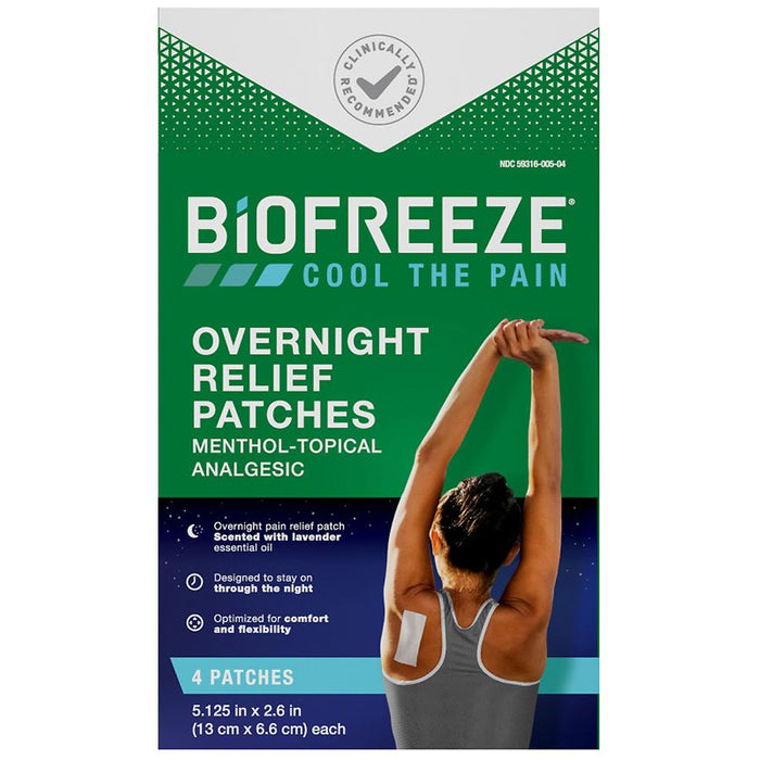 Biofreeze Pain Relieving Patch Overnight 4 Ct by Pasteur Pharmacy