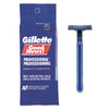 Gillette GoodNews Regular Disposable Razor, 2 Blades, Navy Blue, 10/Pack, 10 Pack/Carton