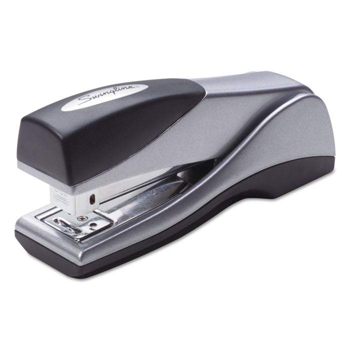 Swingline Optima Grip Compact Stapler, 25-Sheet Capacity, Silver