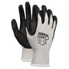 MCR Economy Foam Nitrile Gloves, Medium, Gray/Black, 12 Pairs