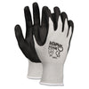 MCR Economy Foam Nitrile Gloves, Small, Gray/Black, 12 Pairs