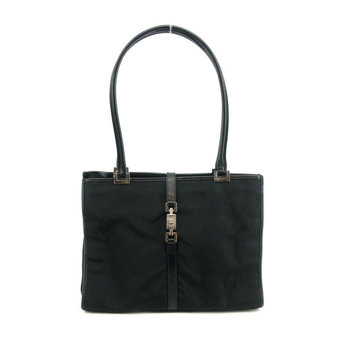 Gucci Jackie Bardot Tote Bag Piston Lock Black #2792 by Bolt Boutique