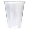 Fabri-Kal RK Ribbed Cold Drink Cups, 12 oz, Translucent, 50/Sleeve, 20 Sleeves/Carton