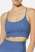 Solid & Striped Soleil Strappy Cutout Sports Bra by Vanessa Jane