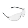 MCR Blackjack Wraparound Safety Glasses, Chrome Plastic Frame, Clear Lens, 12/Box