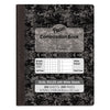 Pacon Composition Book, Wide/Legal Rule, Black Cover, 9.75 x 7.5, 20 lb Bond Paper Stock, 100 Sheets