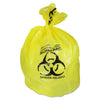 Heritage Healthcare Biohazard Printed Can Liners, 20-30 gal, 1.3 mil, 30" x 43", Yellow, 200/Carton
