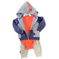Carters Baby Boys 3-Pc. Hooded Fleece Jacket, Bodysuit and Pants by Vanessa Jane