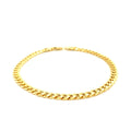 4.5mm 14k Yellow Gold Miami Cuban Semi Solid Bracelet by Bids.com