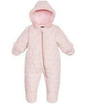 S Rothschild & Co Baby Girls Hooded Quilted-Heart Footed Pram, Size 6/9 Months by Vanessa Jane
