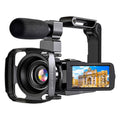 2.7K Camcorder 42MP 18x Zoom Digital Video Camera with 270° Rotating IPS Screen by DailySale