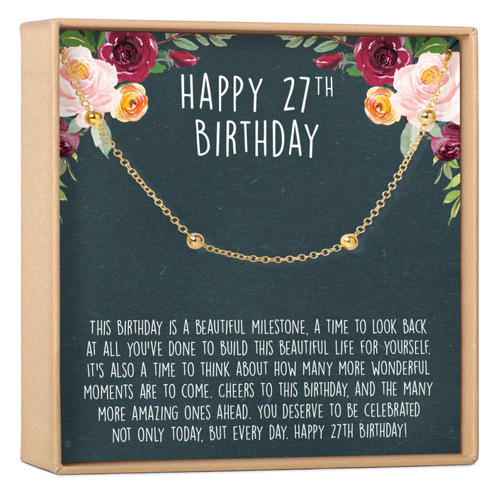 27th Birthday Dot Bracelet by Dear Ava