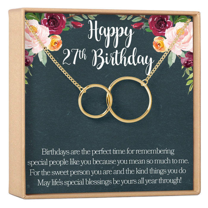 27th Birthday Necklace by Dear Ava