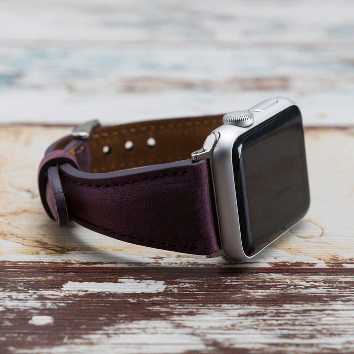 Purple Apple Watch Band Series 11/10/9/8/7/6/5/4/ SE / Ultra 1/2/3 by Arleathercraft