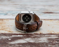 Genuine Leather Apple Watch Band Series 11/10/9/8/7/6/5/4/ SE / Ultra 1/2/3 by Arleathercraft