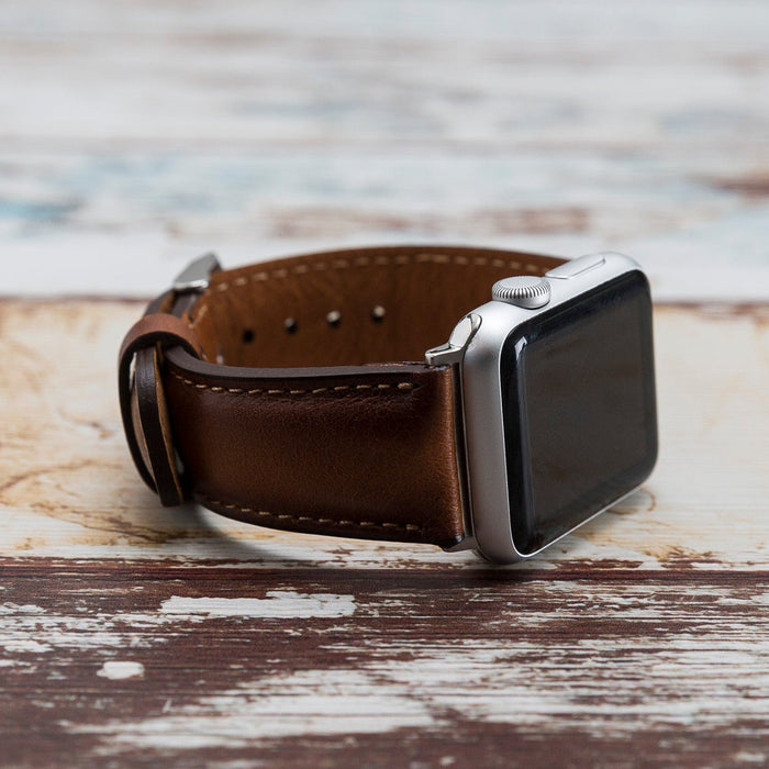 Genuine Leather Apple Watch Band Series 11/10/9/8/7/6/5/4/ SE / Ultra 1/2/3 by Arleathercraft