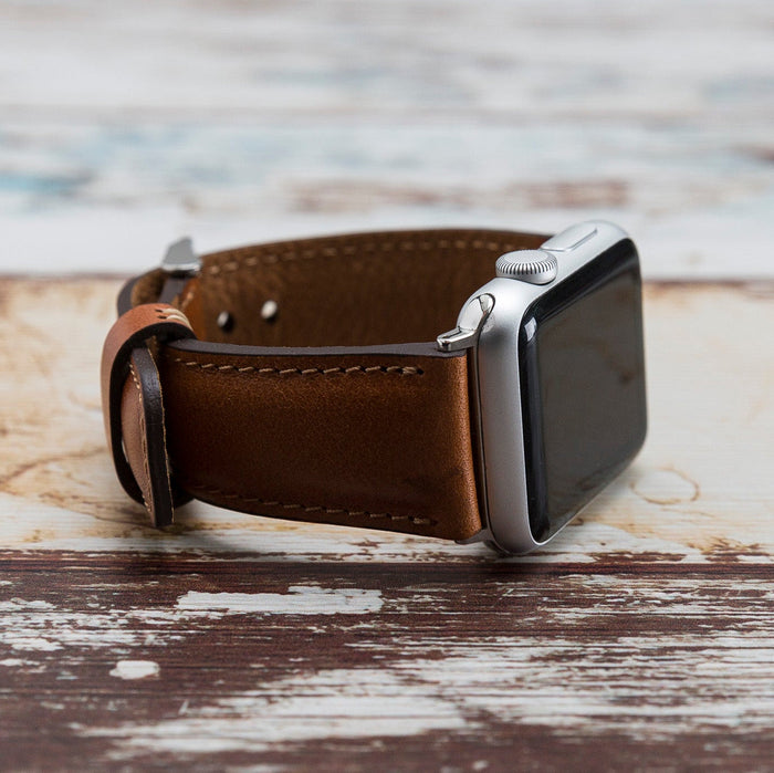 Genuine Leather Apple Watch Band Series 11/10/9/8/7/6/5/4/ SE / Ultra 1/2/3 by Arleathercraft