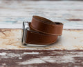 Genuine Leather Double Wrap Apple Watch Band Series 11/10/9/8/7/6/5/4/ SE / Ultra 1/2/3 by Arleathercraft