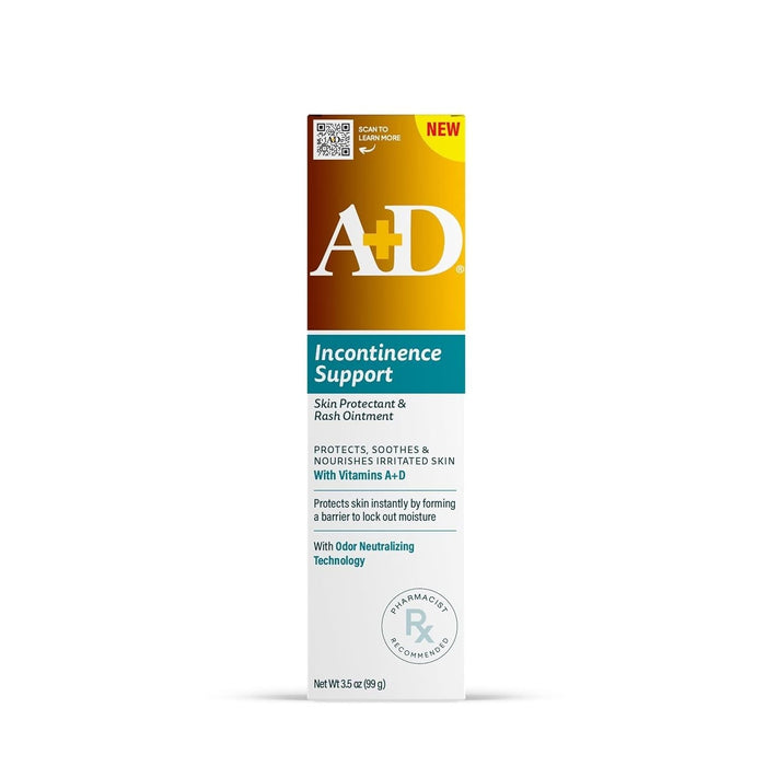 A+D Incontinence Support Skin Protectant & Rash Ointment Treats & Prevents 3.5 oz by Pasteur Pharmacy
