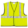 MCR Class 2 Safety Vest, Polyester, 2X-Large, Fluorescent Lime with Silver Stripe