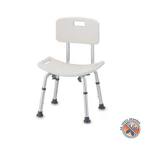 Nova Bath Seat With Back - White by Pasteur Pharmacy