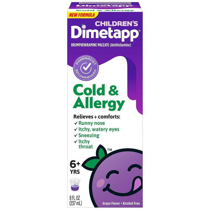 Children's Dimetapp 6+ Yrs Grape Flavor Cold & Allergy 8 Fl Oz by Pasteur Pharmacy