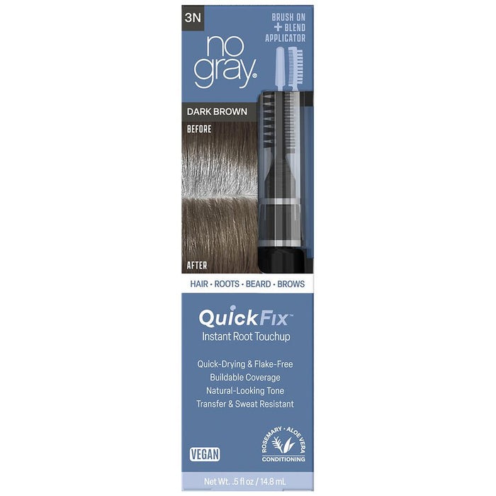 No Gray QuickFix Instant Root Touchup, Dark Brown by Pasteur Pharmacy