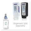 PURELL Advanced Hand Sanitizer Green Certified Gel Refill, For ADX-12 Dispensers, 1,200 mL, Fragrance-Free, 3/Carton
