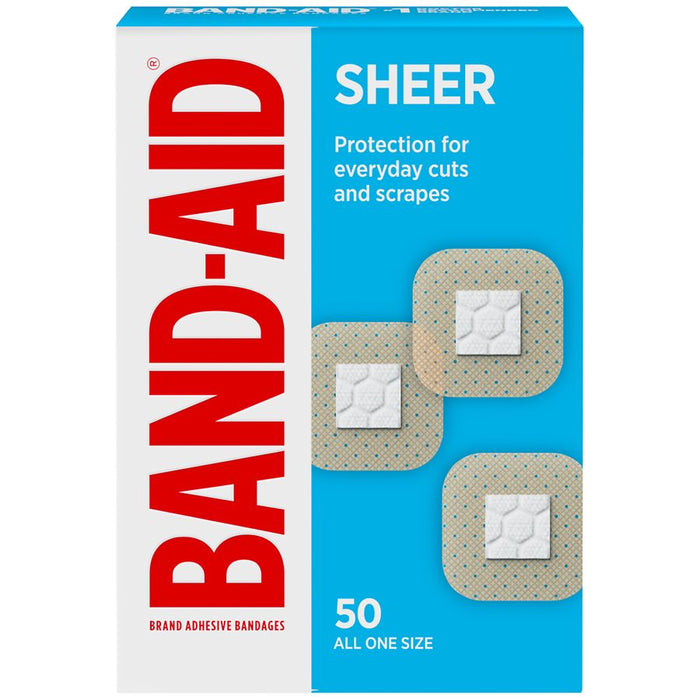 Band Aid Brand Band-Aid Adhesive Sheer Sports Bandages - All One Size - 50ct by Pasteur Pharmacy