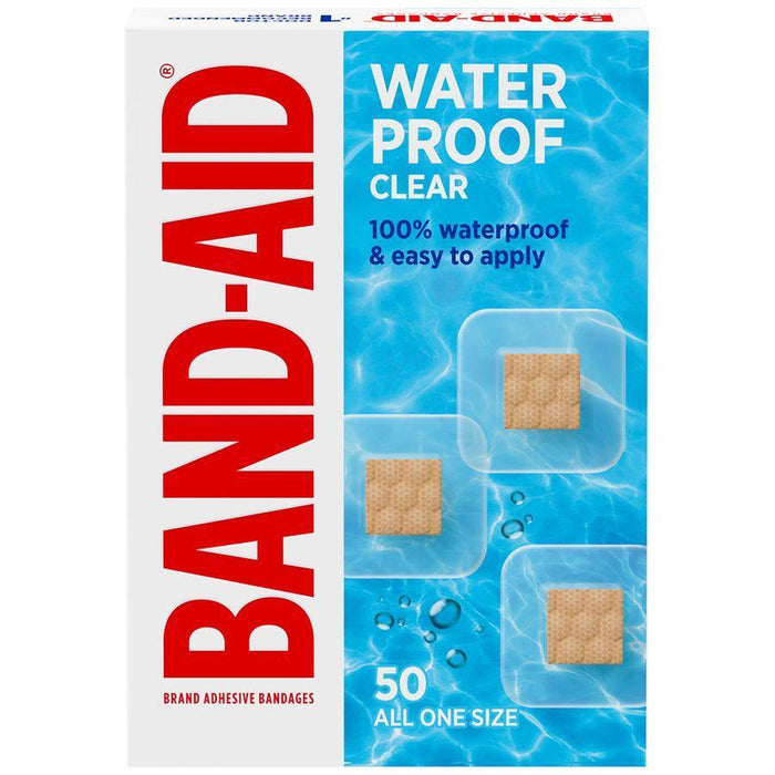 Band-Aid Brand Waterproof Clear Spot Square Bandages One Size by Pasteur Pharmacy