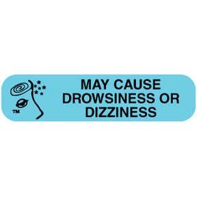 Apothecary May Cause Drowsiness Or Dizziness Labels by Pasteur Pharmacy