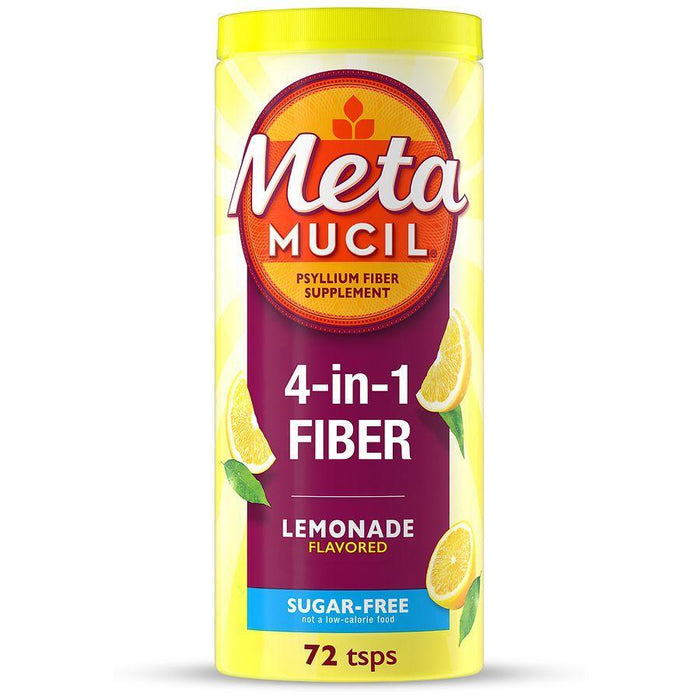 Metamucil Sugar-Free Fiber Supplement, Lemon Lime Flavor – 72 Dose Powder (418g) by Pasteur Pharmacy