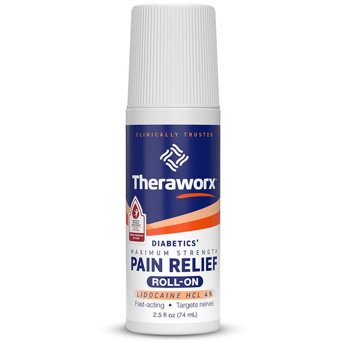 Theraworx® for Diabetics – Max Strength Pain Relief (4% Lidocaine) by Pasteur Pharmacy
