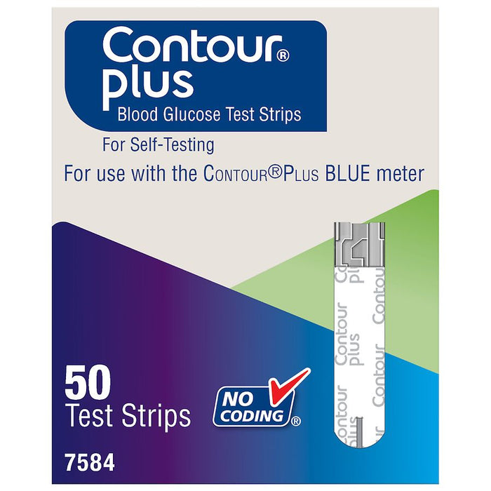 Contour Plus Blue Blood Glucose Test Strips by Pasteur Pharmacy