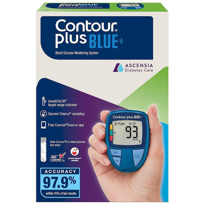 Contour Plus Blue Blood Glucose Monitor by Pasteur Pharmacy
