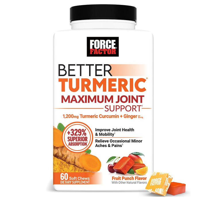 Force Factor Better Turmeric Maximum Joint Support Fruit Punch by Pasteur Pharmacy