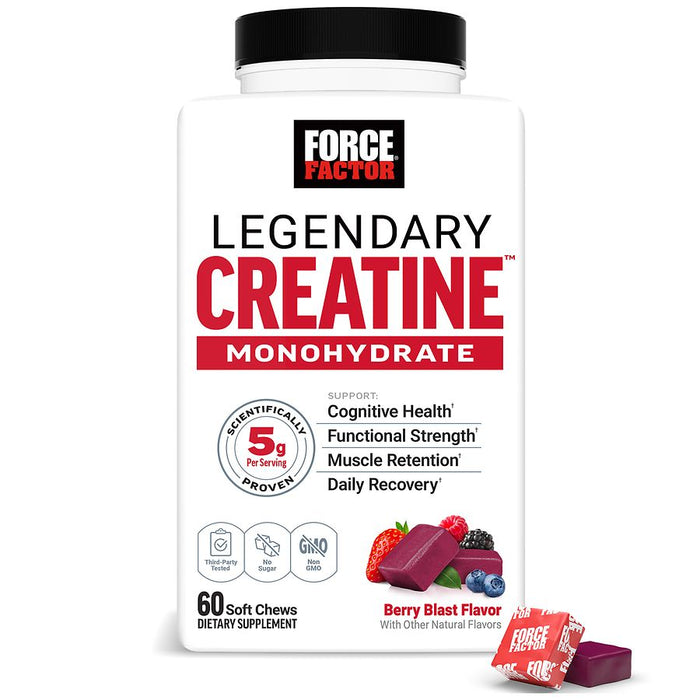 Force Factor Legendary Creatine Soft Chews Berry Blast by Pasteur Pharmacy
