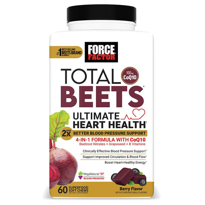 Force Factor Total Beets Ultimate Heart Health Soft Chews Berry by Pasteur Pharmacy