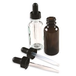 Rexam Amber Glass Dropper 12 X 1 Oz by Pasteur Pharmacy