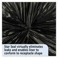 Stout Total Recycled Content Plastic Trash Bags, 10 gal, 1 mil, 24" x 24", Brown/Black, 250/Carton