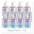 PURELL Advanced Refreshing Gel Hand Sanitizer, 8 oz Pump Bottle, Clean Scent, 12/Carton