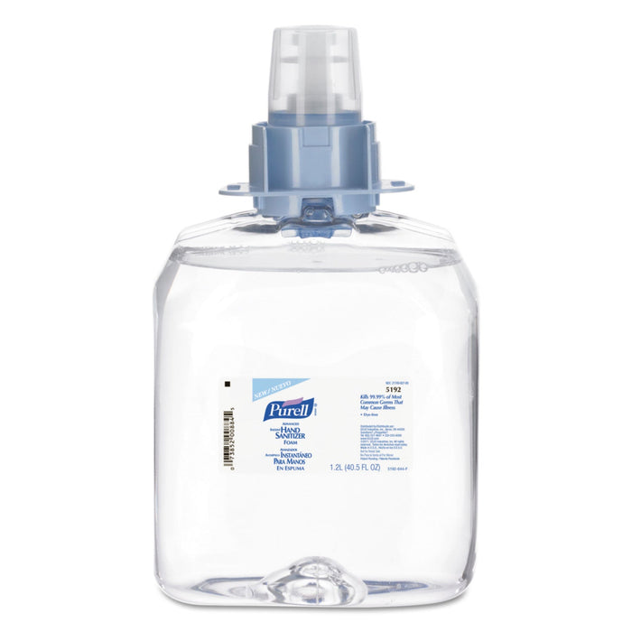PURELL Advanced Hand Sanitizer Foam, For FMX-12 Dispensers, 1,200 mL Refill, Unscented