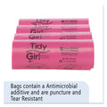 Tidy Girl Feminine Hygiene Sanitary Disposal Bags, 4" x 10", Natural, 600/Carton