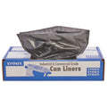 Stout Total Recycled Content Plastic Trash Bags, 30 gal, 1.3 mil, 30" x 39", Brown/Black, 100/Carton