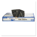 Stout Total Recycled Content Plastic Trash Bags, 60 gal, 1.5 mil, 38" x 60", Brown/Black, 100/Carton