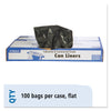 Stout Total Recycled Content Plastic Trash Bags, 60 gal, 1.5 mil, 38" x 60", Brown/Black, 100/Carton