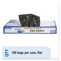 Stout Total Recycled Content Plastic Trash Bags, 60 gal, 1.5 mil, 38" x 60", Brown/Black, 100/Carton