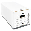 Universal Economical Easy Assembly Storage Files, Letter Files, White, 12/Carton