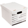 Office Impressions Medium-Duty Economy Storage Files, Letter/Legal Files, 14" Wide , White, 12/Carton