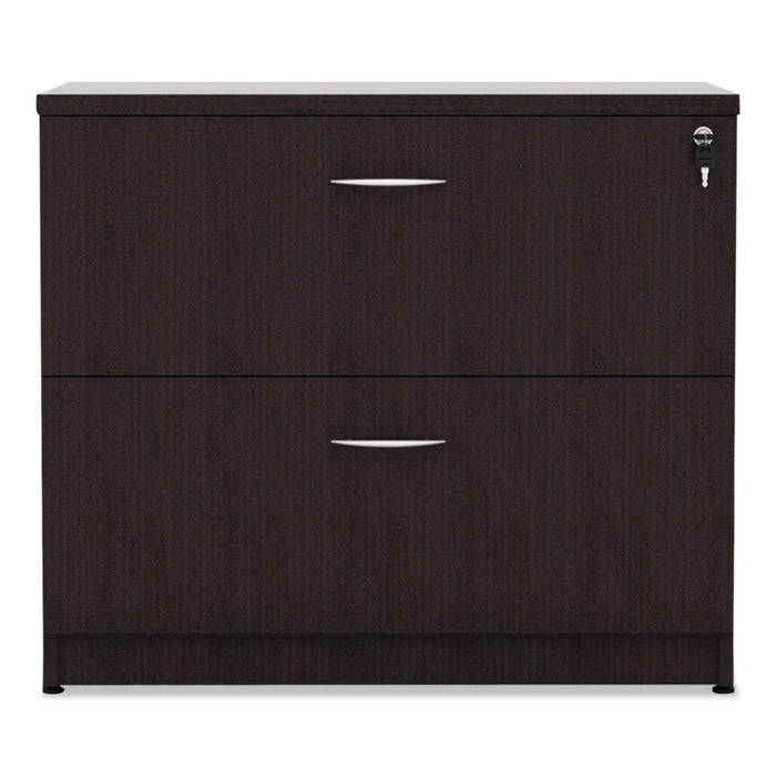 Alera Valencia Series Lateral File, 2 Legal/Letter-Size File Drawers, Espresso, 34" x 22.75" x 29.5"